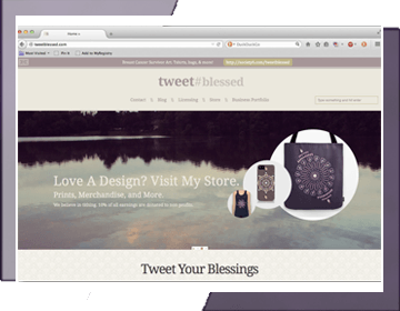 TweetBlessed.com Design Blog