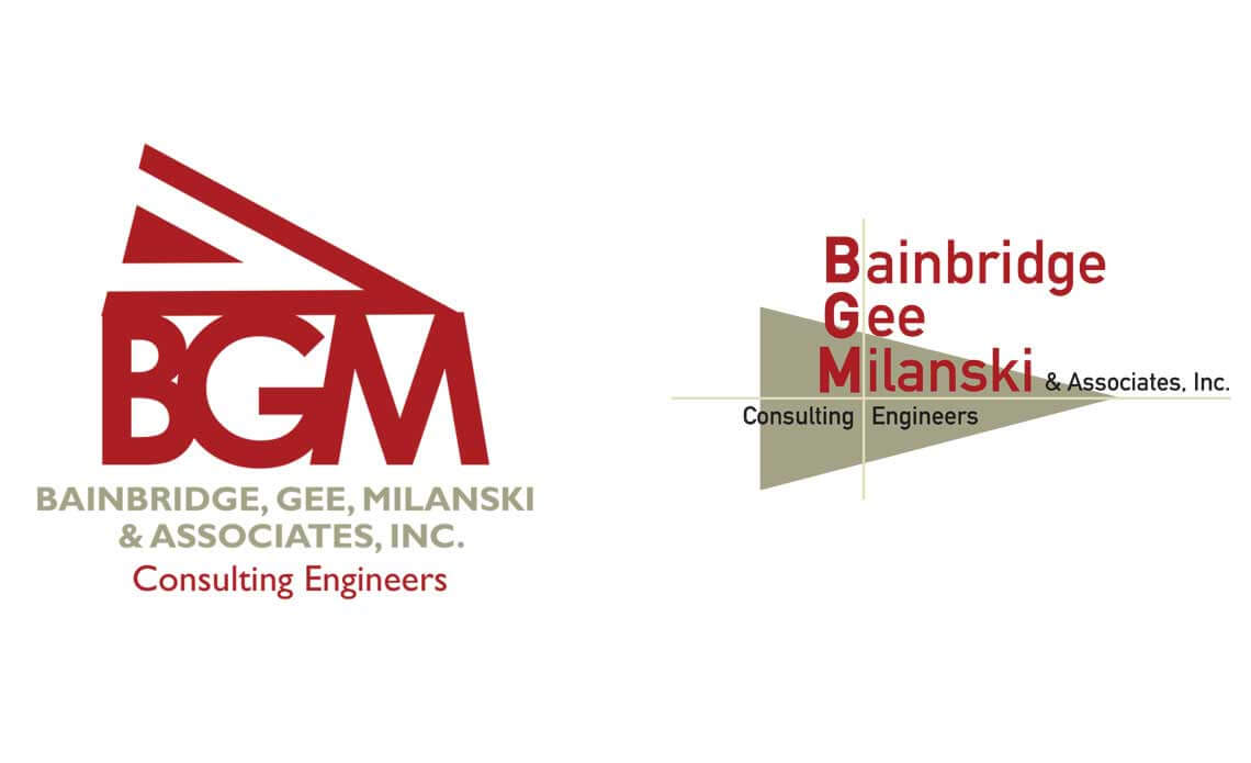 Bainbridge Gee Milanski & Associates, Inc. Logo Concepts