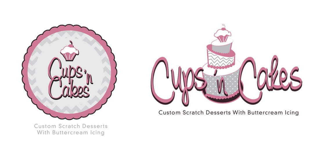 Alternate Cups n' Cakes Logos