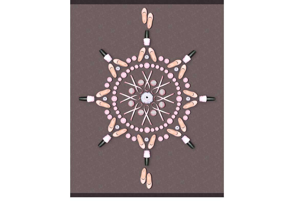 Breast Cancer Kaleidoscope Art