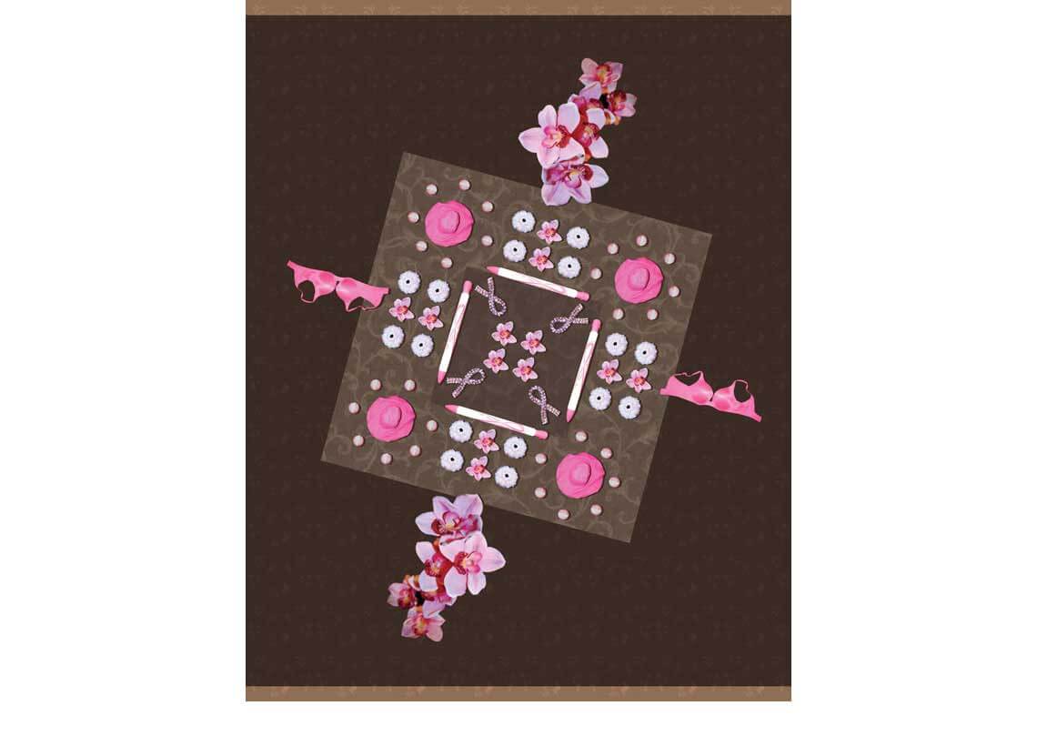 Breast Cancer Kaleidoscope Art