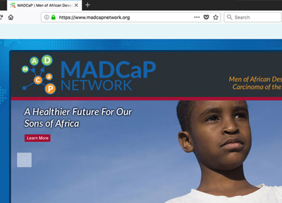 Men of African Descent and Carcinoma of the Prostate Homepage Design