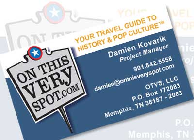 On This Very Spot Business Cards thumbnail